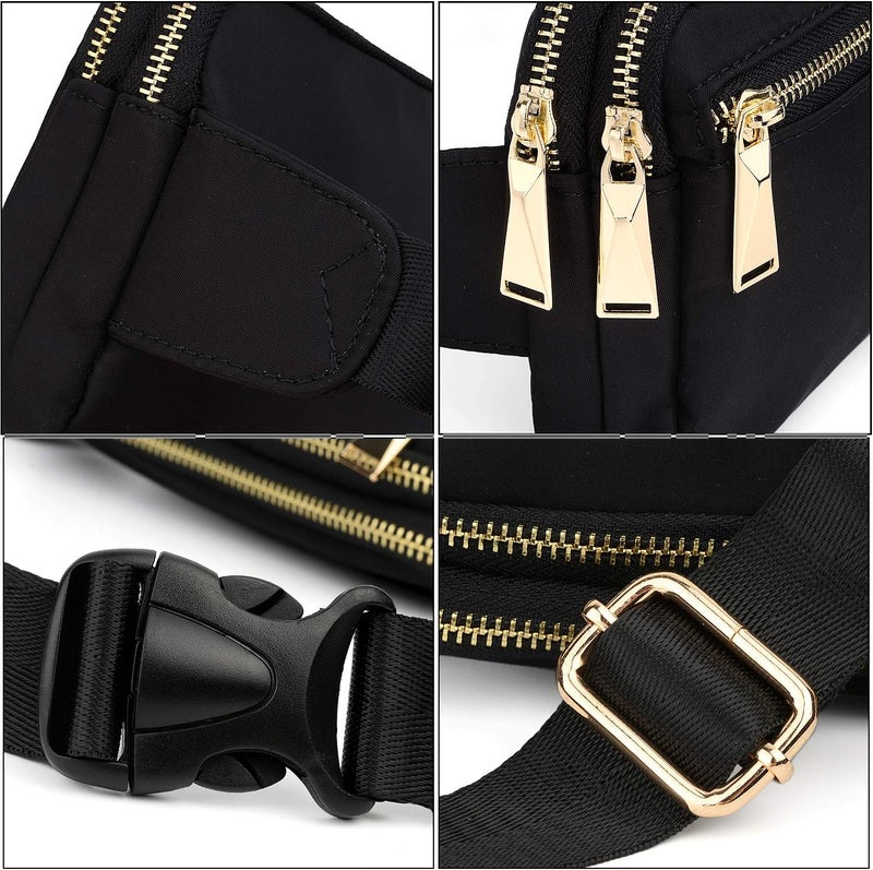 UTO Fanny Pack for Women Crossbody Trendy Fashion Belt Purse Chest Waist Hip Bumbag for Outdoor Shopping Travel Hiking - Image 4